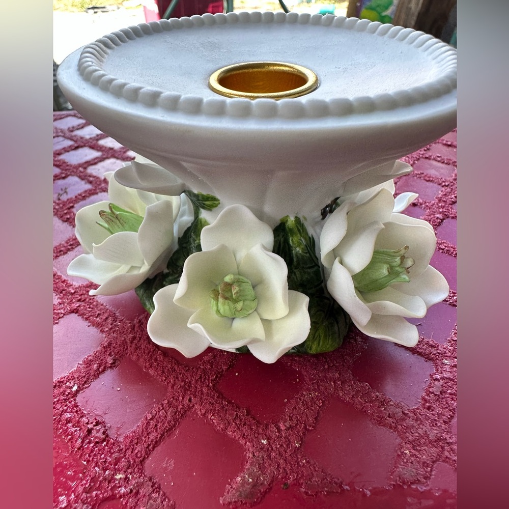 New floral candle holder